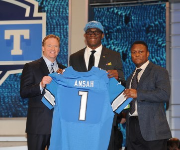 Ezekiel Ansah, Roger Goodell, Barry Sanders